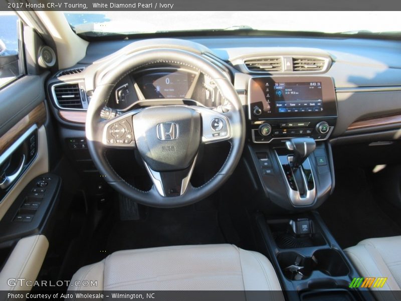 White Diamond Pearl / Ivory 2017 Honda CR-V Touring