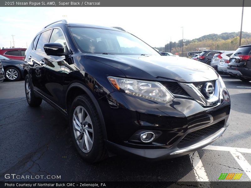 Super Black / Charcoal 2015 Nissan Rogue SL AWD