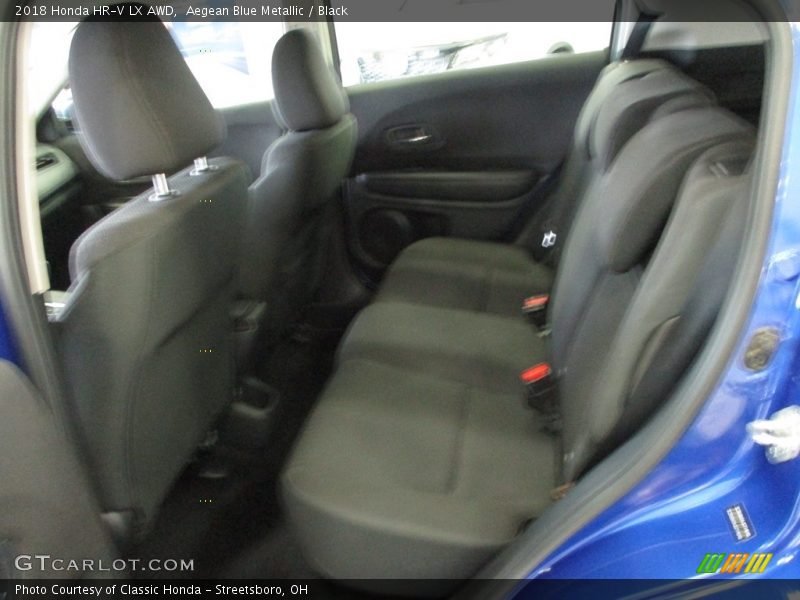 Aegean Blue Metallic / Black 2018 Honda HR-V LX AWD