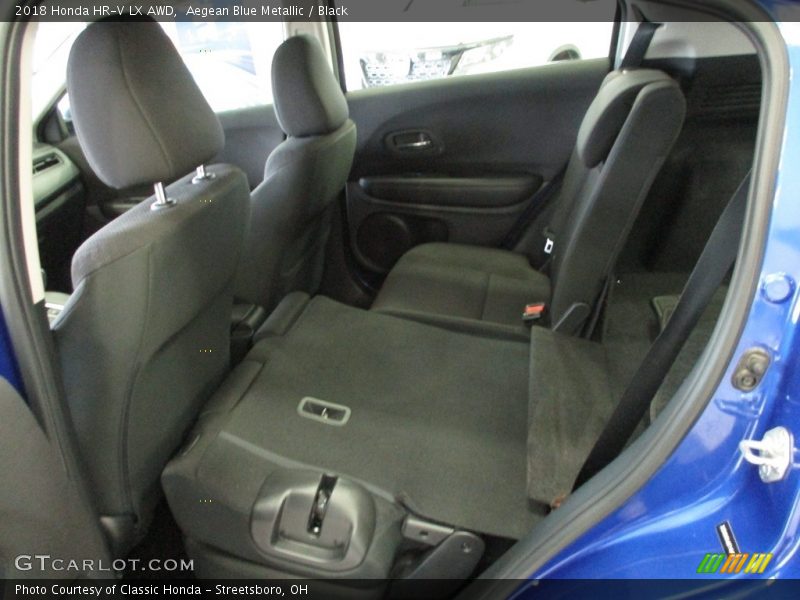 Aegean Blue Metallic / Black 2018 Honda HR-V LX AWD