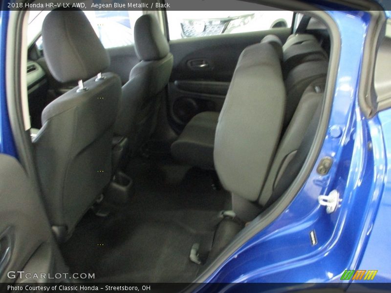 Aegean Blue Metallic / Black 2018 Honda HR-V LX AWD