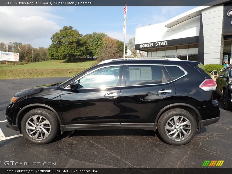 Super Black / Charcoal 2015 Nissan Rogue SL AWD
