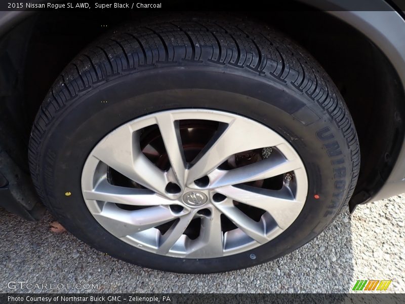 Super Black / Charcoal 2015 Nissan Rogue SL AWD