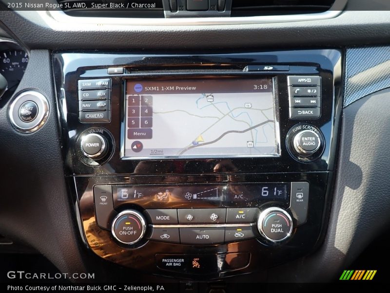 Super Black / Charcoal 2015 Nissan Rogue SL AWD