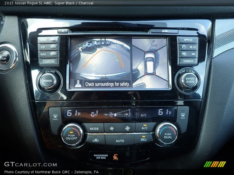 Super Black / Charcoal 2015 Nissan Rogue SL AWD