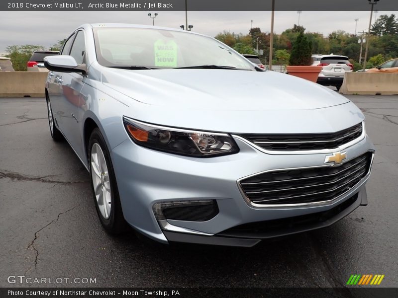 Arctic Blue Metallic / Jet Black 2018 Chevrolet Malibu LT