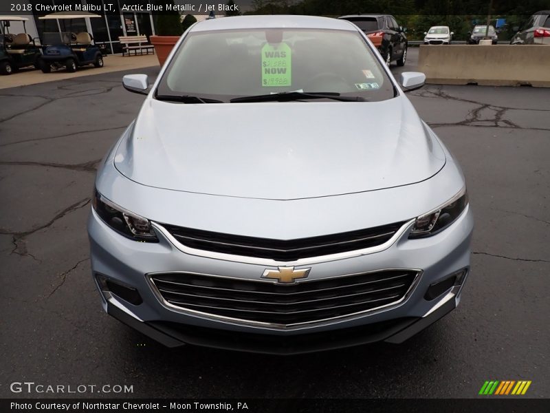 Arctic Blue Metallic / Jet Black 2018 Chevrolet Malibu LT