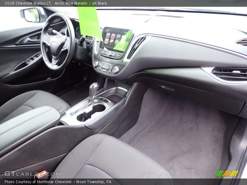 Arctic Blue Metallic / Jet Black 2018 Chevrolet Malibu LT