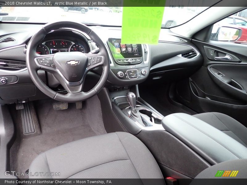 Arctic Blue Metallic / Jet Black 2018 Chevrolet Malibu LT