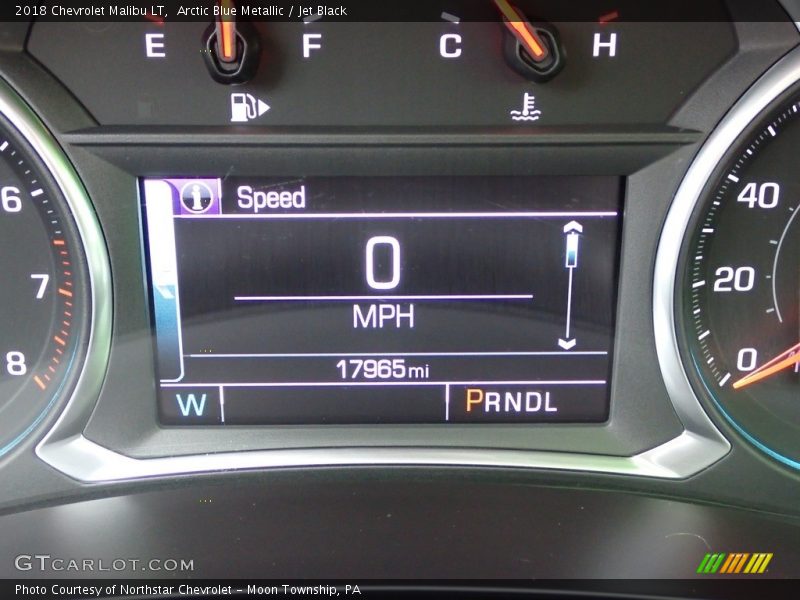 Arctic Blue Metallic / Jet Black 2018 Chevrolet Malibu LT