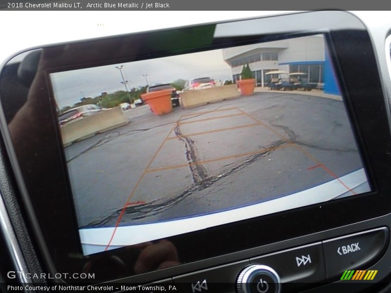Arctic Blue Metallic / Jet Black 2018 Chevrolet Malibu LT