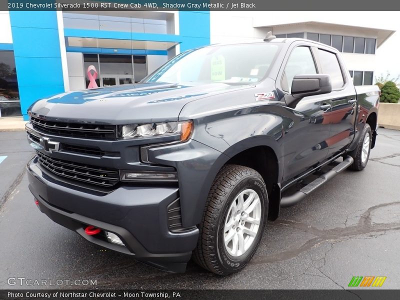 Shadow Gray Metallic / Jet Black 2019 Chevrolet Silverado 1500 RST Crew Cab 4WD