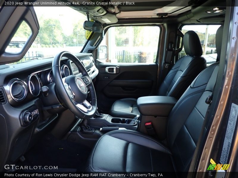Front Seat of 2020 Wrangler Unlimited Altitude 4x4