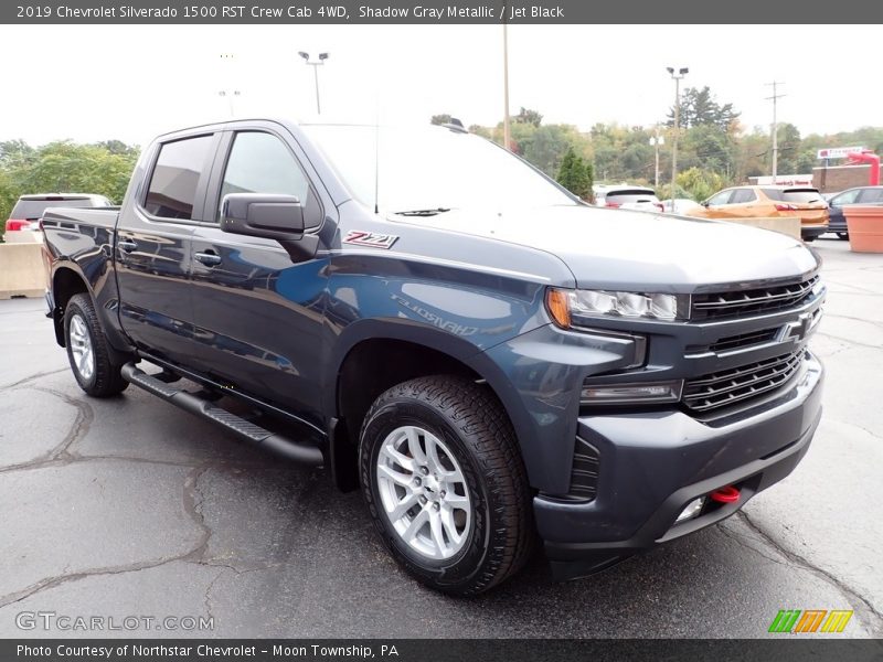 Shadow Gray Metallic / Jet Black 2019 Chevrolet Silverado 1500 RST Crew Cab 4WD