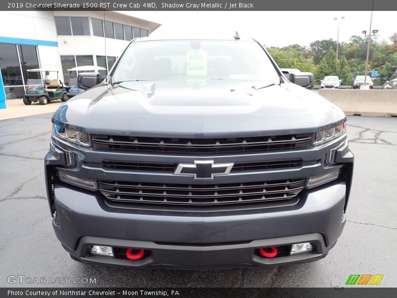 Shadow Gray Metallic / Jet Black 2019 Chevrolet Silverado 1500 RST Crew Cab 4WD