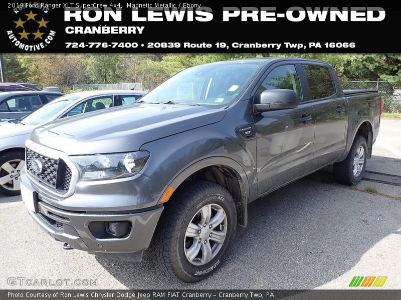 Magnetic Metallic / Ebony 2019 Ford Ranger XLT SuperCrew 4x4