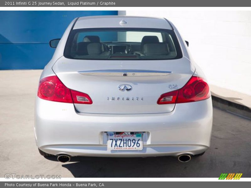 Liquid Platinum / Graphite 2011 Infiniti G 25 Journey Sedan