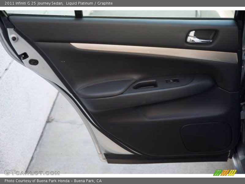 Liquid Platinum / Graphite 2011 Infiniti G 25 Journey Sedan