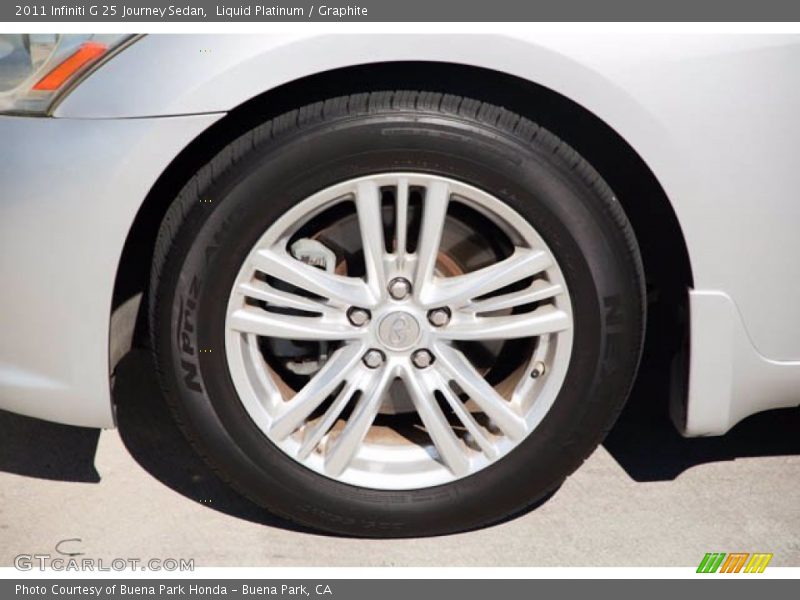 Liquid Platinum / Graphite 2011 Infiniti G 25 Journey Sedan