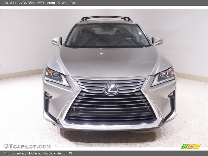 Atomic Silver / Black 2018 Lexus RX 350L AWD