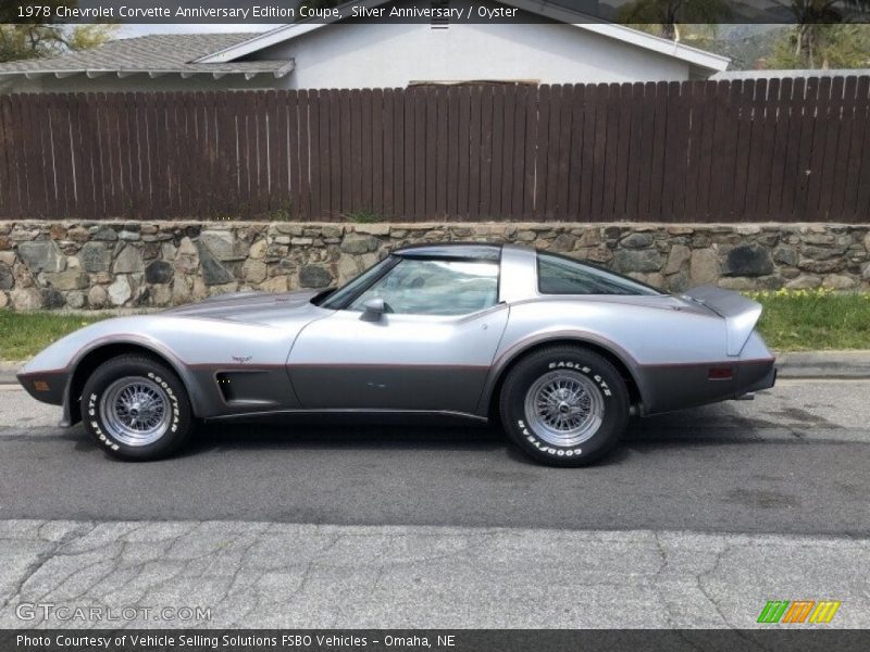 Silver Anniversary / Oyster 1978 Chevrolet Corvette Anniversary Edition Coupe