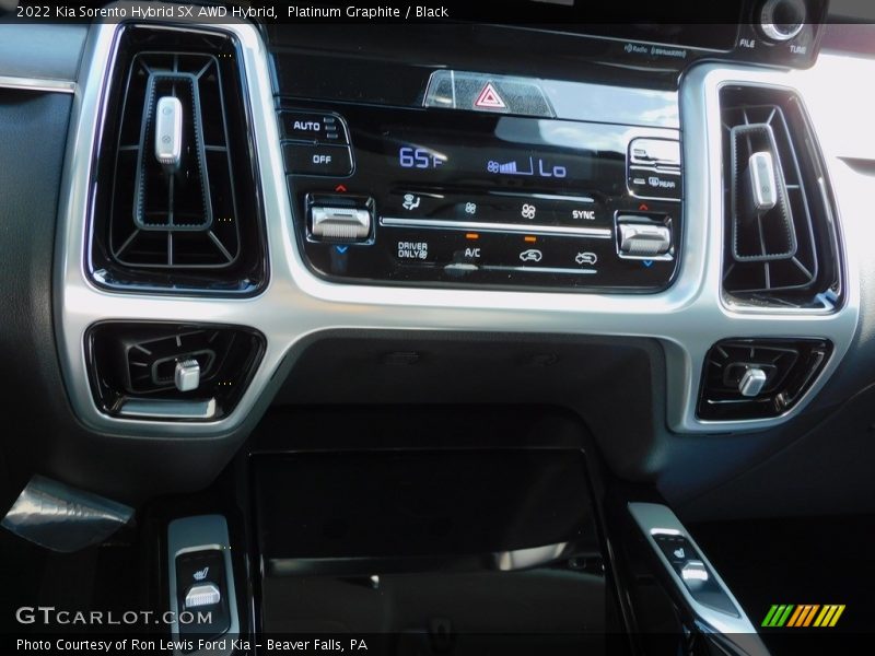 Controls of 2022 Sorento Hybrid SX AWD Hybrid