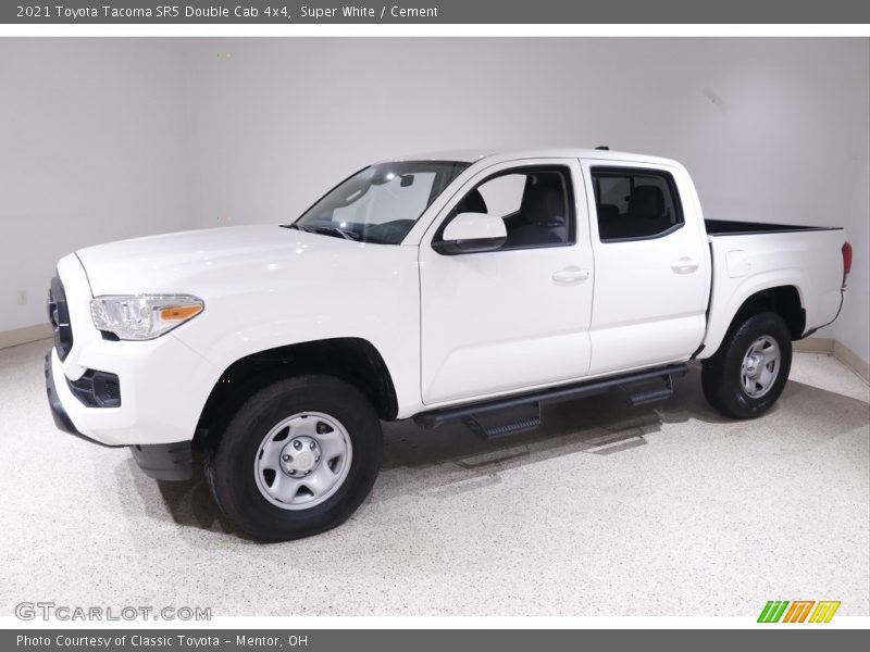 Super White / Cement 2021 Toyota Tacoma SR5 Double Cab 4x4