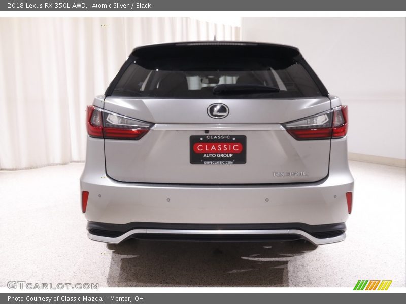 Atomic Silver / Black 2018 Lexus RX 350L AWD