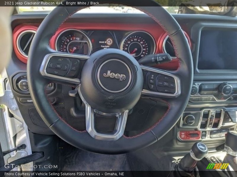 Bright White / Black 2021 Jeep Gladiator Rubicon 4x4