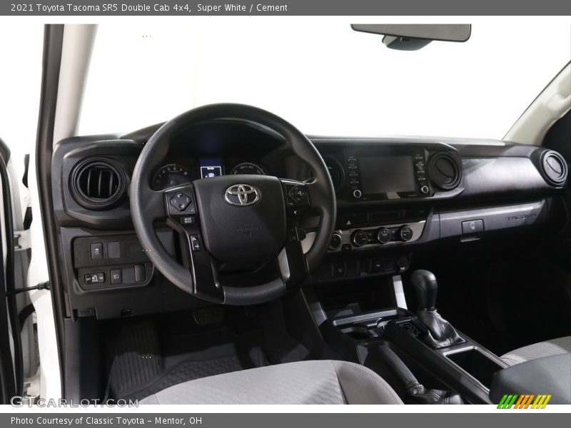 Super White / Cement 2021 Toyota Tacoma SR5 Double Cab 4x4