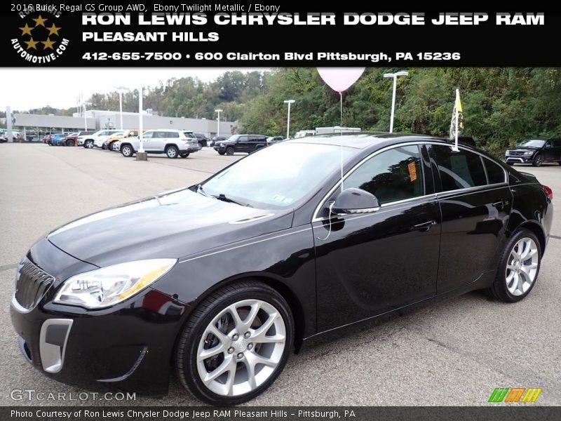 Ebony Twilight Metallic / Ebony 2016 Buick Regal GS Group AWD