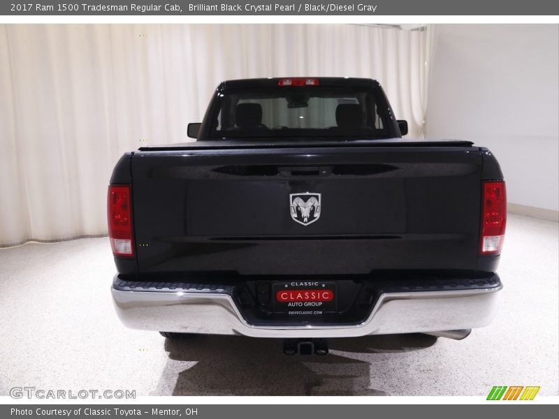 Brilliant Black Crystal Pearl / Black/Diesel Gray 2017 Ram 1500 Tradesman Regular Cab