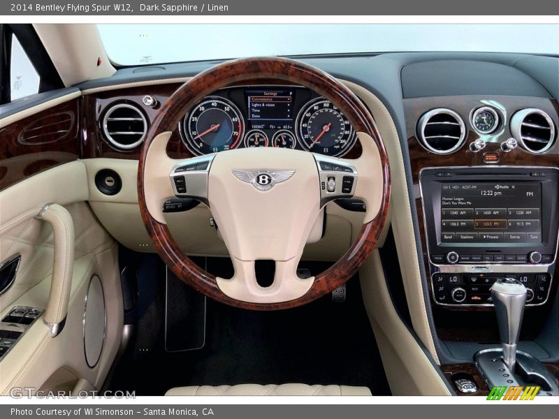 Dark Sapphire / Linen 2014 Bentley Flying Spur W12