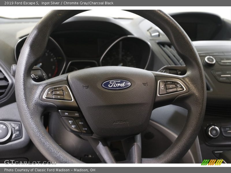 Ingot Silver / Chromite Gray/Charcoal Black 2019 Ford Escape S