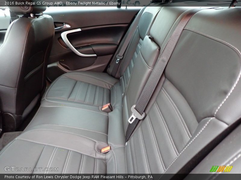 Rear Seat of 2016 Regal GS Group AWD