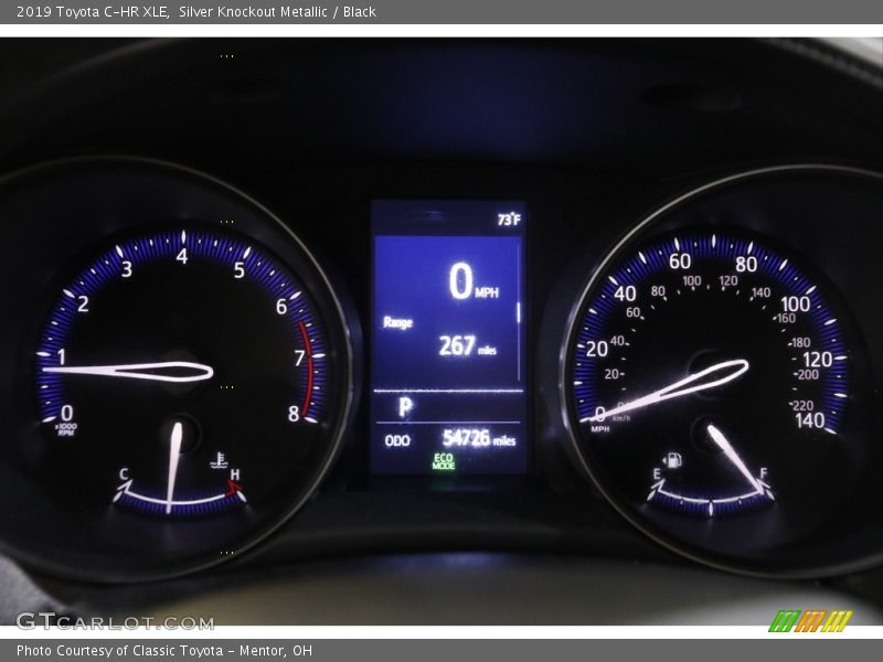 Silver Knockout Metallic / Black 2019 Toyota C-HR XLE