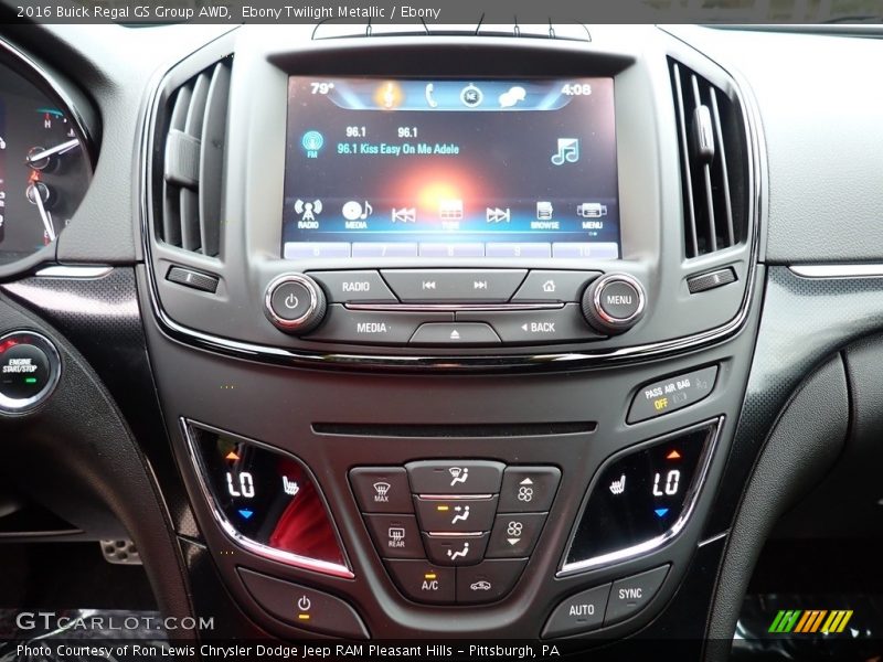 Controls of 2016 Regal GS Group AWD