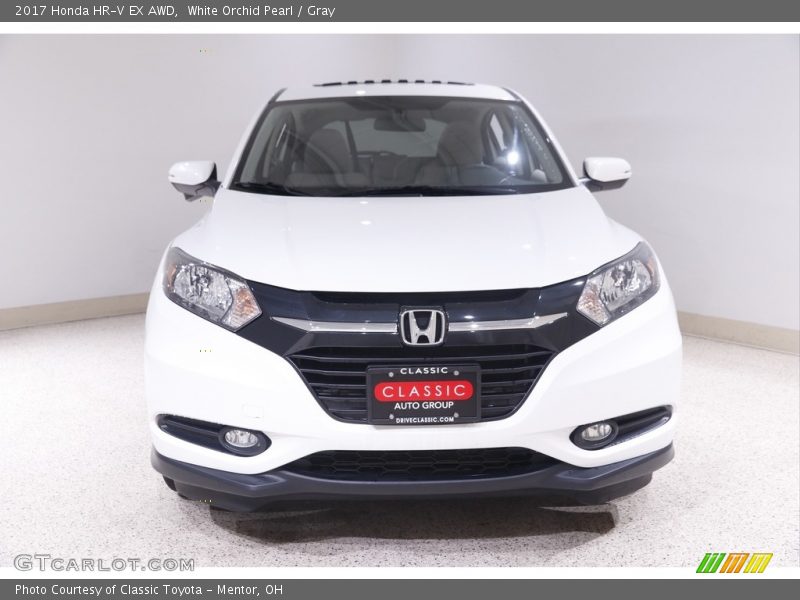 White Orchid Pearl / Gray 2017 Honda HR-V EX AWD