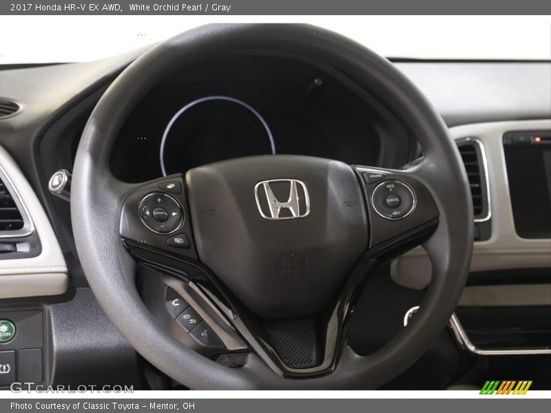 White Orchid Pearl / Gray 2017 Honda HR-V EX AWD
