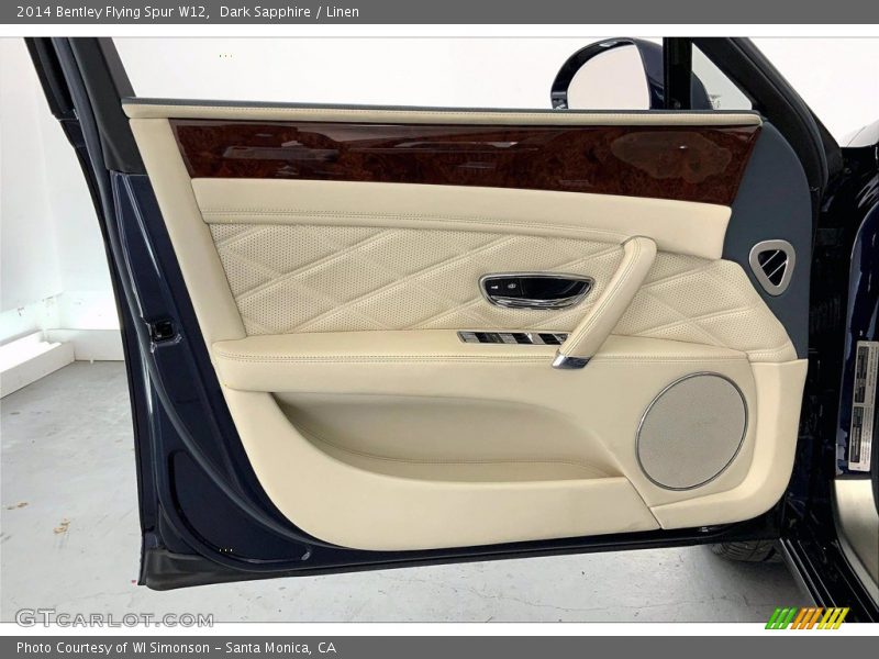 Dark Sapphire / Linen 2014 Bentley Flying Spur W12