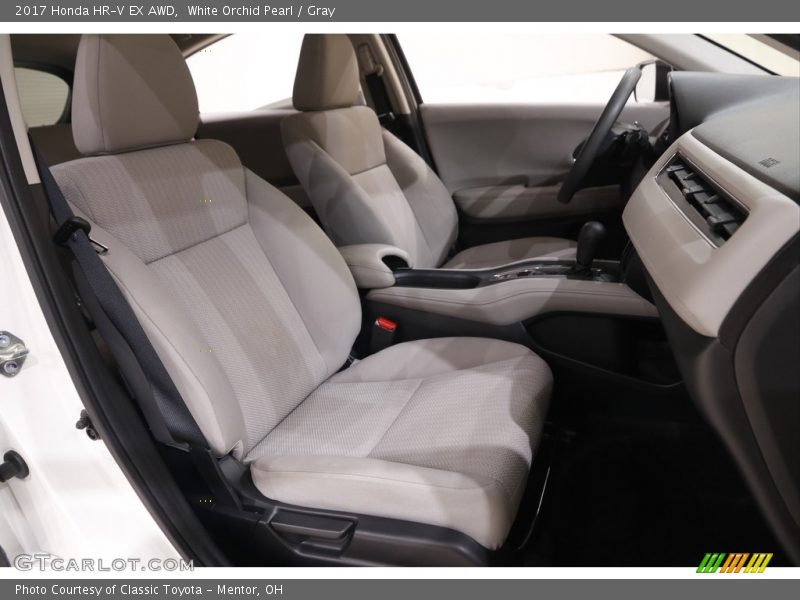 White Orchid Pearl / Gray 2017 Honda HR-V EX AWD