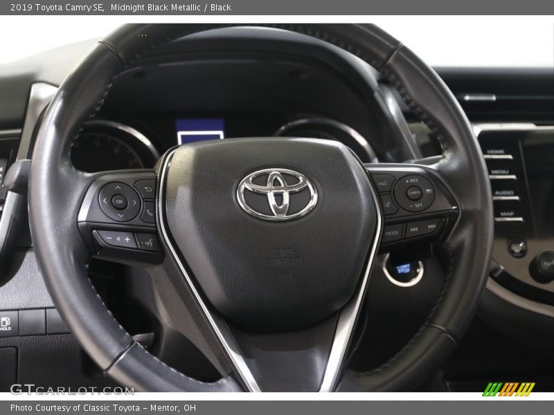 Midnight Black Metallic / Black 2019 Toyota Camry SE