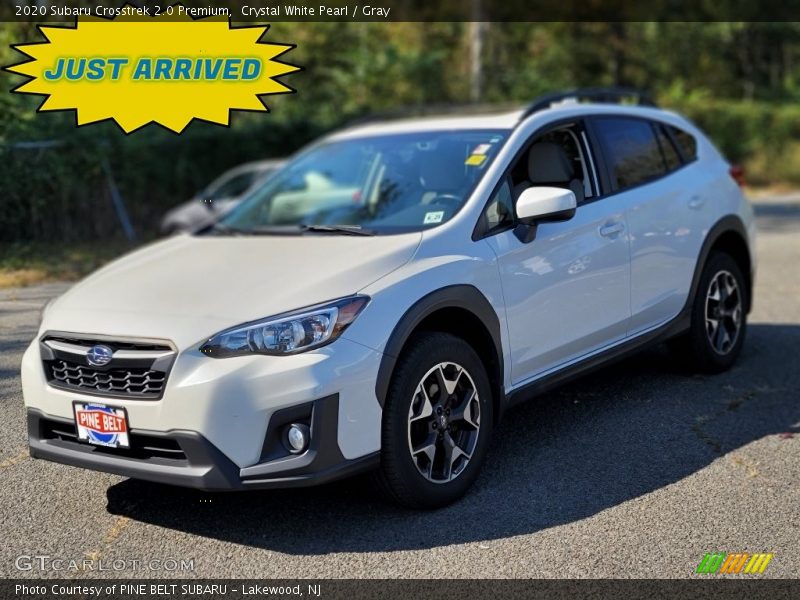 Crystal White Pearl / Gray 2020 Subaru Crosstrek 2.0 Premium