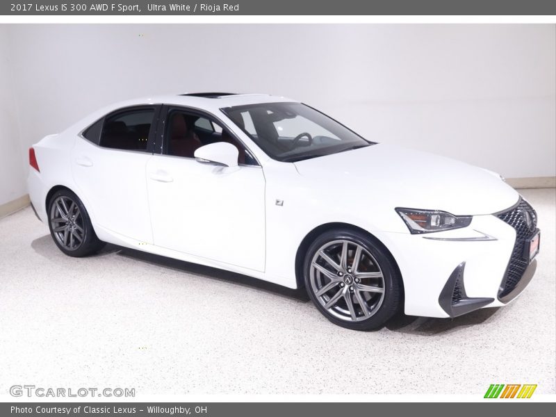 Ultra White / Rioja Red 2017 Lexus IS 300 AWD F Sport