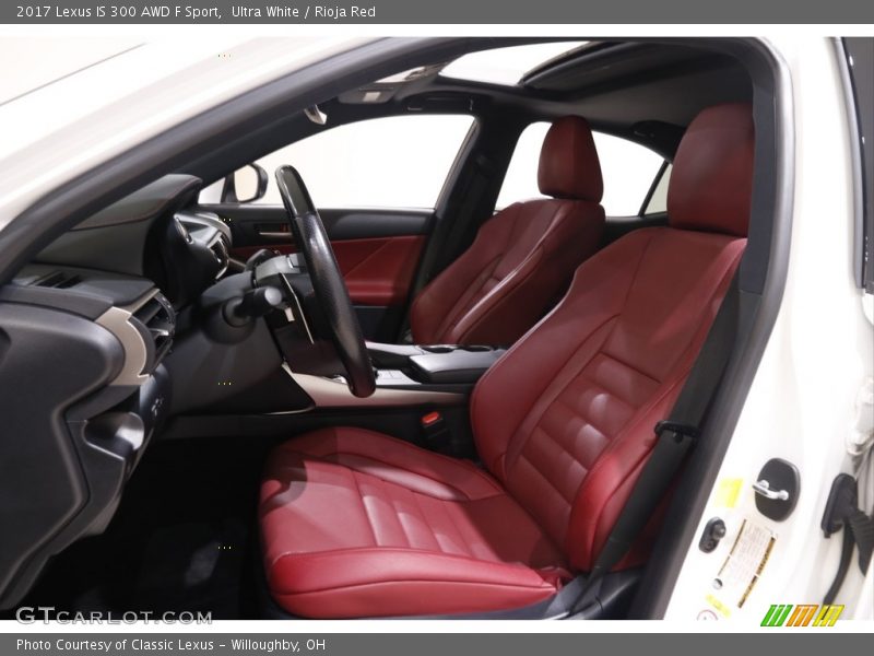 Ultra White / Rioja Red 2017 Lexus IS 300 AWD F Sport