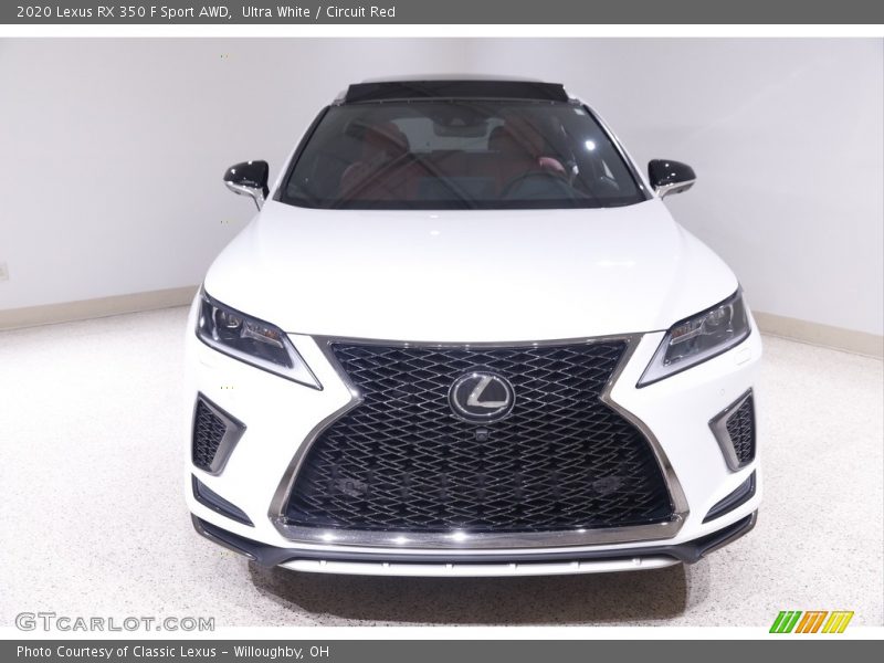 Ultra White / Circuit Red 2020 Lexus RX 350 F Sport AWD
