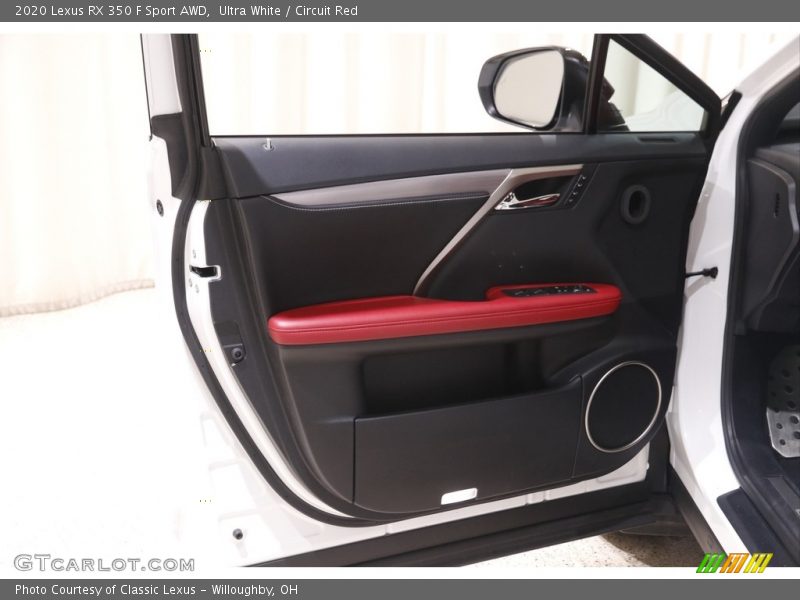 Ultra White / Circuit Red 2020 Lexus RX 350 F Sport AWD