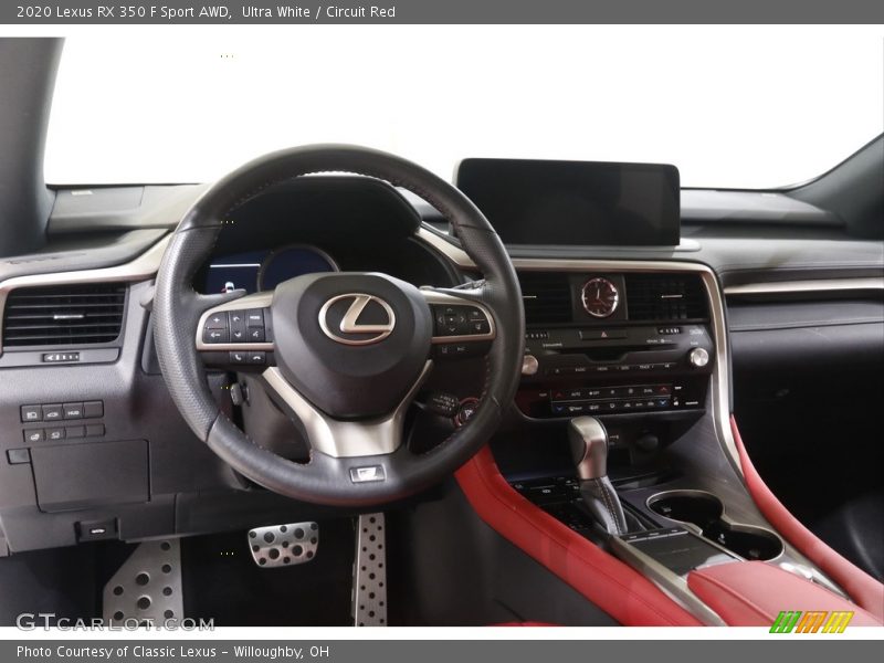 Dashboard of 2020 RX 350 F Sport AWD