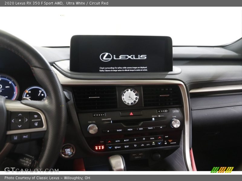 Controls of 2020 RX 350 F Sport AWD