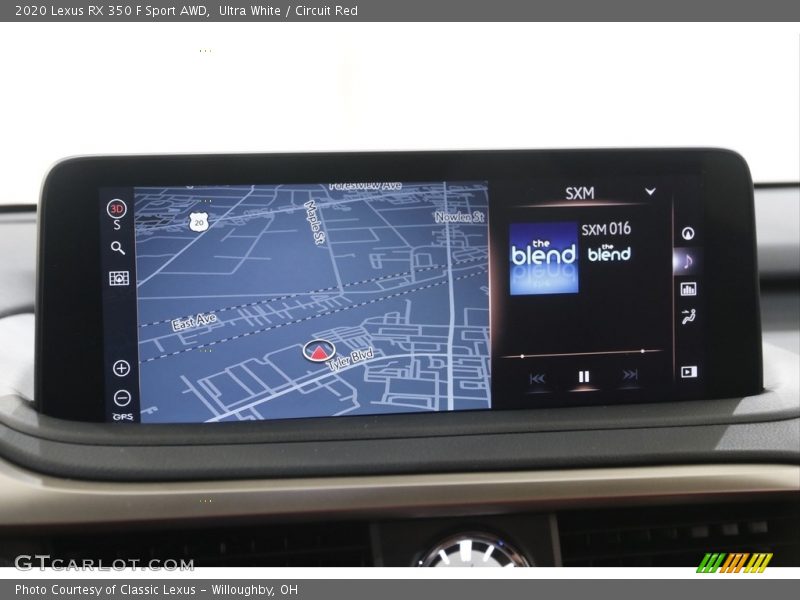 Navigation of 2020 RX 350 F Sport AWD